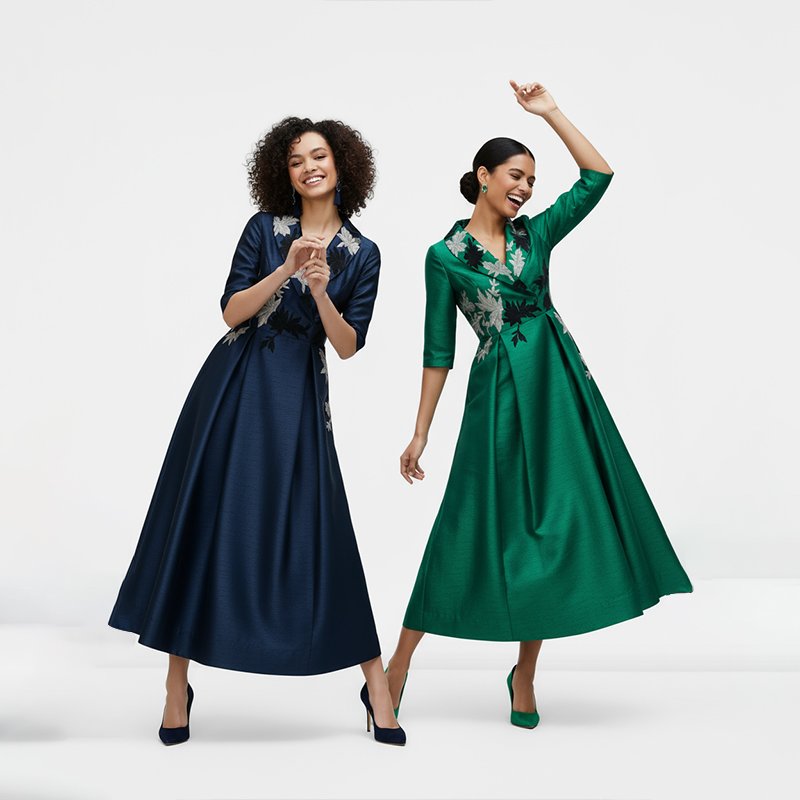 PicjamDownload-2025-09-19T005452.082 Navy Embroidered Satin Maxi Dress - Image 1