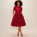 The Floral Appliqué Midi Dress - Image 2