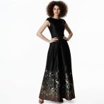 Floral Embroidered Evening Gown - Image 2