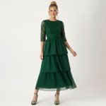 Sequin Tiered Chiffon Dress - Image 2