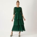 Sequin Tiered Chiffon Dress - Image 4