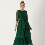 Sequin Tiered Chiffon Dress - Image 3