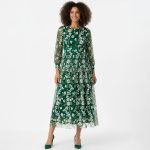 Floral Embroidered Long Sleeve Dress - Image 2