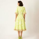 Faux Fur Trim Midi Dress - Image 7