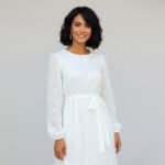 White Embroidered Maxi Dress - Image 6