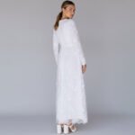 Malia White Embroidered Maxi Dress - Image 4