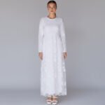 Malia White Embroidered Maxi Dress - Image 2