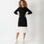 Pleated Hem Midi Dress - Image 3