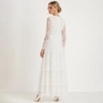 Bela Layered Lace White Maxi Dress - Image 12