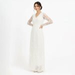 Samirrah White Lace Maxi Dress - Image 3