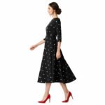 A-line Belted Midi Dress - Image 4