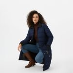 Star Embroidered Longline Puffer Coat - Image 5