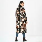 Geometric Print Longline Puffer Coat - Image 5