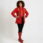 Embroidered Quilted Bomber Jacket