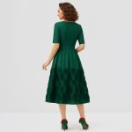 Green Rosette Midi Dress - Image 7