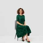 Green Rosette Midi Dress - Image 3