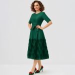 Green Rosette Midi Dress - Image 4
