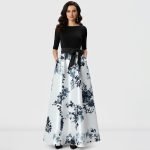 Elegant Floral Print Maxi Dress
