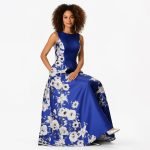 Royal Blue A-Line Gown - Image 3