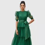 Elegant Ruffle Sleeve Maxi Dress - Image 6