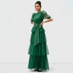Elegant Ruffle Sleeve Maxi Dress - Image 4