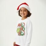 Kids Ho Ho Ho Grinch Pullover - Image 4