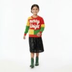 Kids Merry & Bright Christmas Sweater - Image 3
