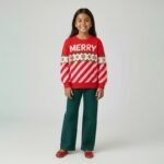 Kids Merry Stripe Christmas Sweater