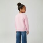 Kids Pink Santa Butterfly Christmas Sweater - Image 5