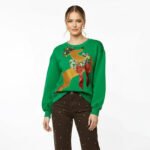 Reindeer Wreath Christmas Sweater - Image 4