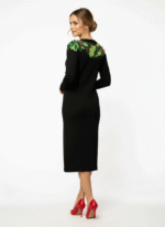 Holiday Bow Knit Midi Dress - Image 4