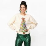 Golden Tree Christmas Sweater