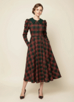 Vintage Plaid Christmas Dress