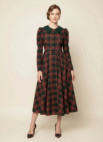 Vintage Plaid Christmas Dress - Image 2