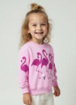 Pink Flamingo Kids Sweater - Image 2