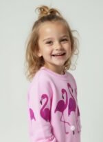 Pink Flamingo Kids Sweater - Image 4