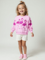 Pink Flamingo Kids Sweater