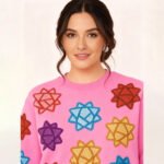 Pink Gift Bow Christmas Sweater - Image 6